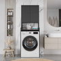 Hanah Home Armario para Lavadora Val2-An Antracita